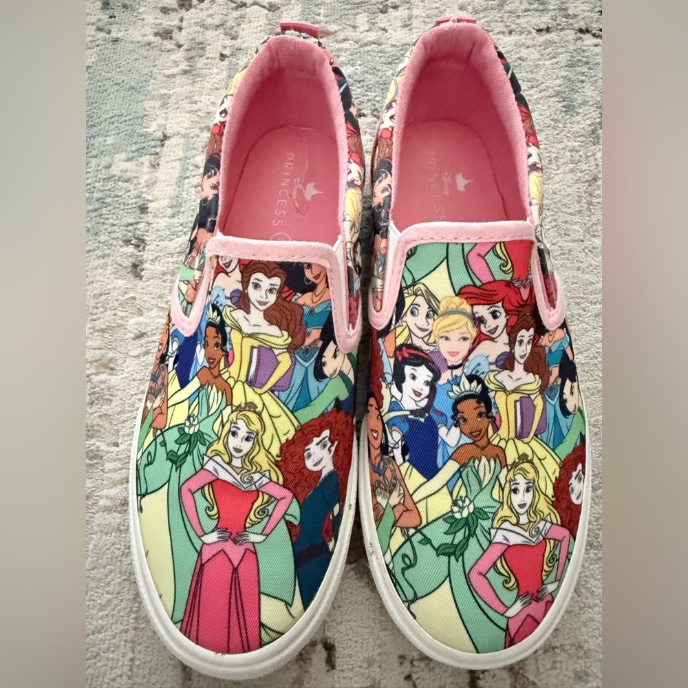 Disney Princess Kids Slip-On Shoes - Pink Multi color size 3